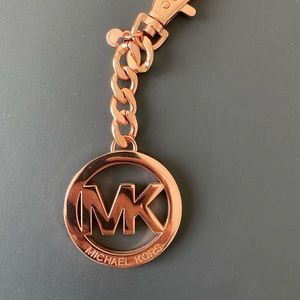 Michael Kors rose gold keychain